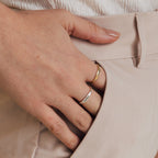 Skinny Birth Flower Ring