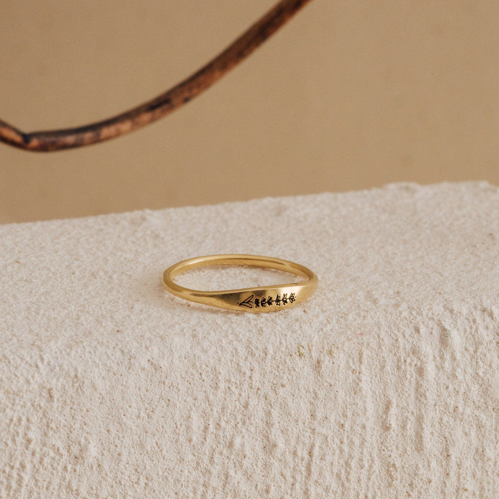 Skinny Birth Flower Ring