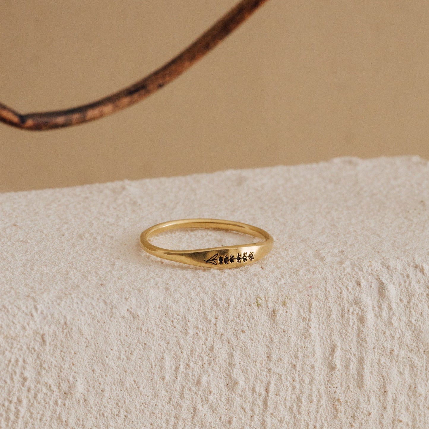 Skinny Birth Flower Ring