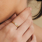 Skinny Birth Flower Ring