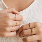 Birth Flower Bar Ring