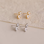 Aria Diamond Drop Studs