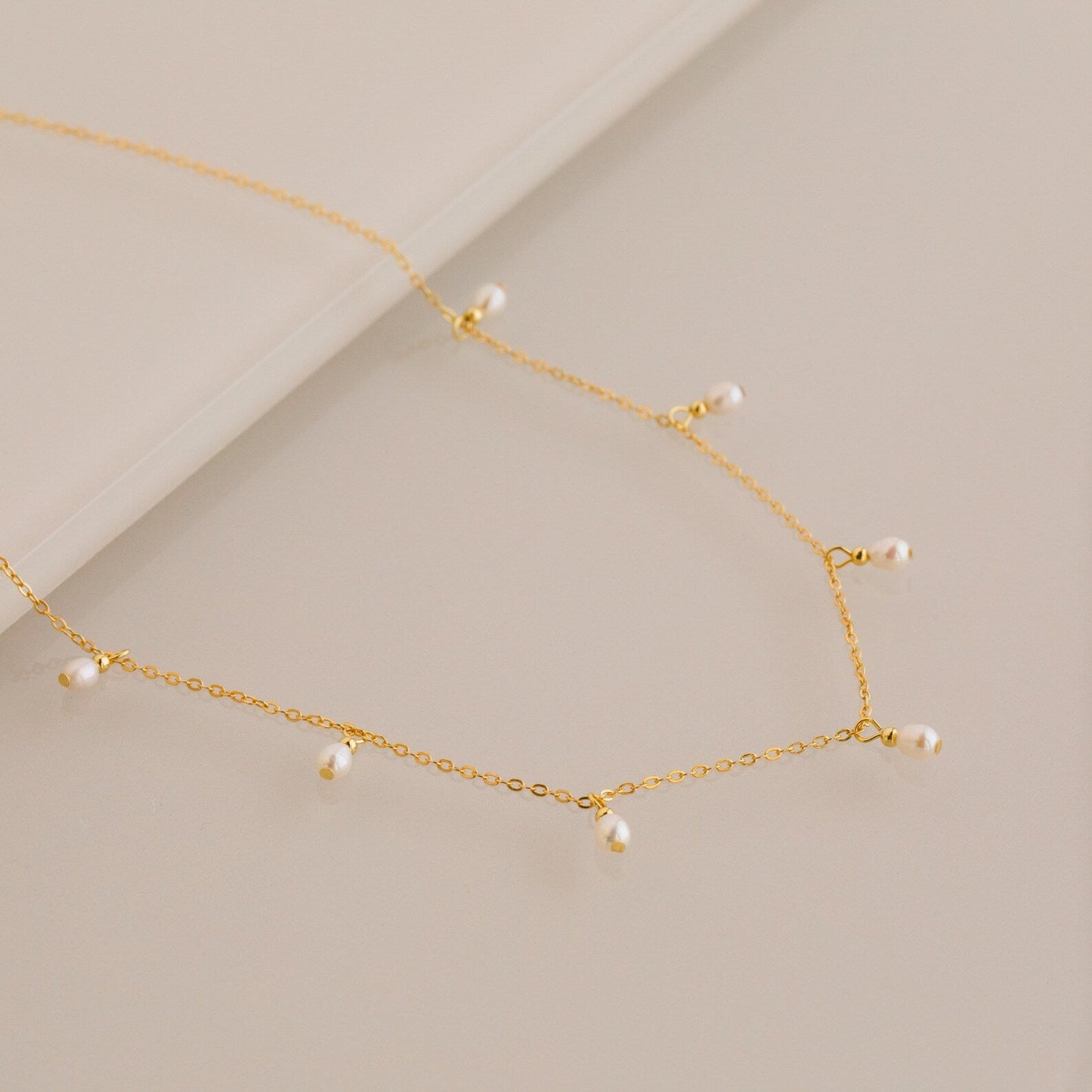 Pearl Station Necklace