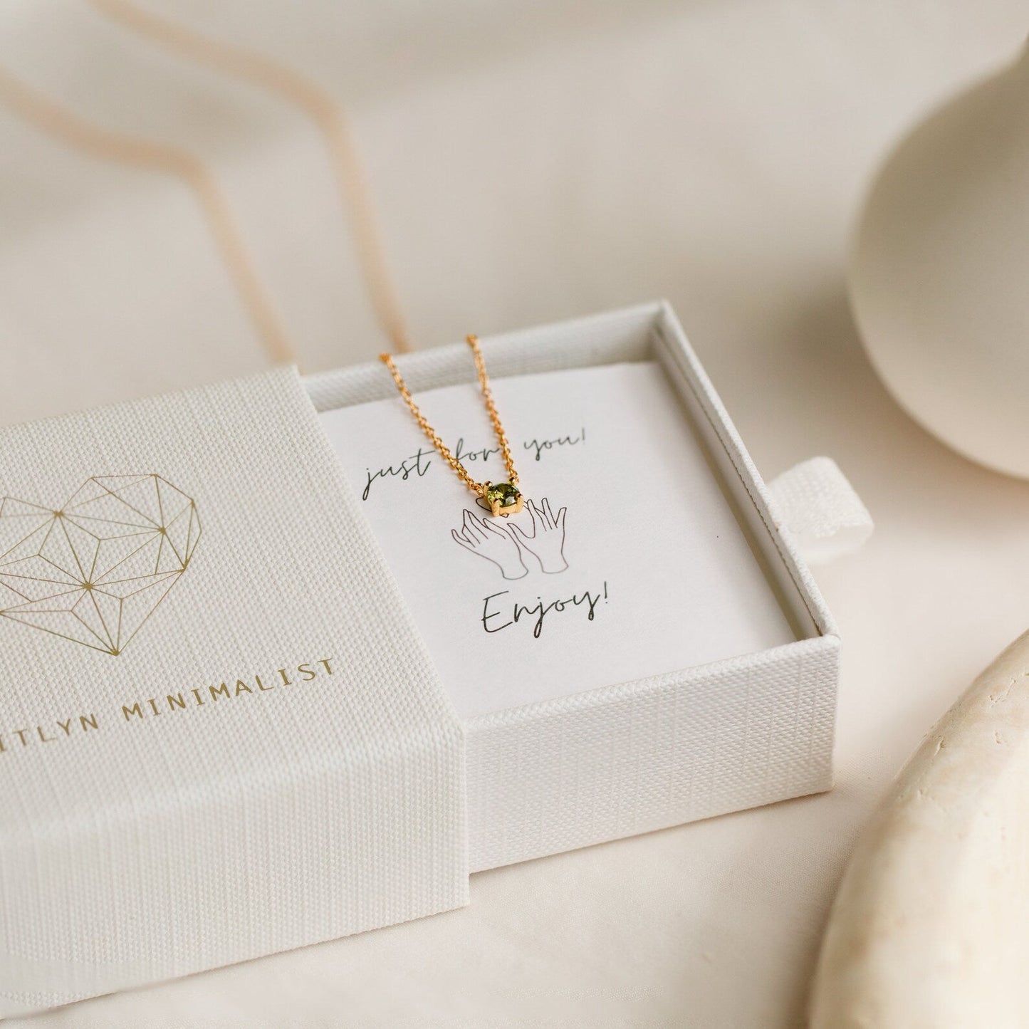 Dainty Birthstone Necklace