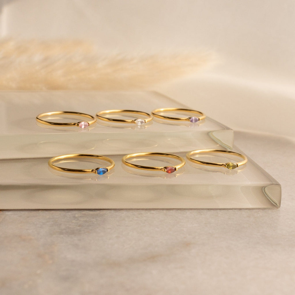 Marquise Birthstone Ring