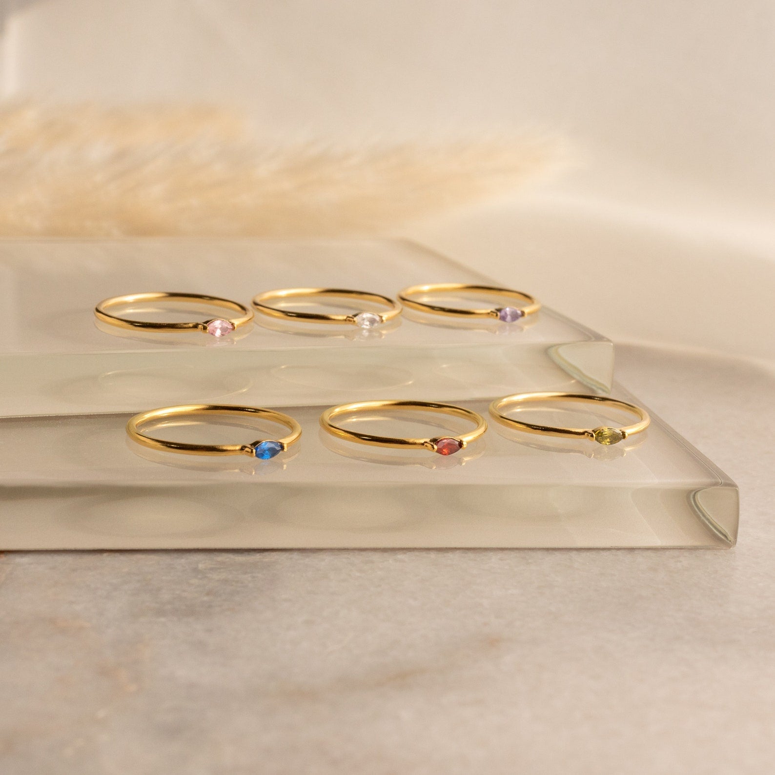 Marquise Birthstone Ring