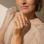 Opal Drop Eternity Ring