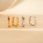 Ribbed Link Hoops