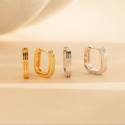 Ribbed Link Hoops