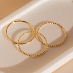 Skinny Stacking Rings Set