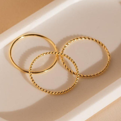 Skinny Stacking Rings Set