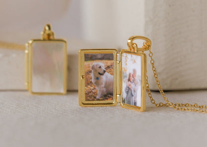Pearl Locket Necklace