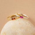 Baguette Birthstone Ring