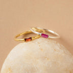 Baguette Birthstone Ring