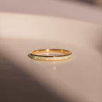 White Opal Inlay Band