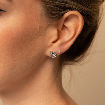 Heart Knot Studs
