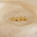 Flower Birthstone Ring