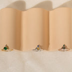 Duo Vintage Birthstone Ring