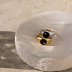 Natasha Black Signet Ring