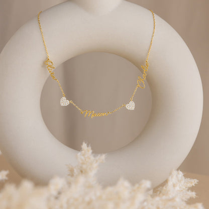 Grace Name Heart Necklace