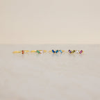 Cluster Baguette Birthstone Ring