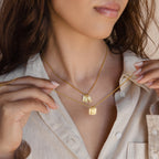 Carrie Mini Tag Necklace