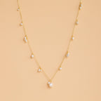 Baroque Pearl Station Necklace