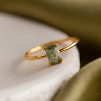 Agate Emerald Ring