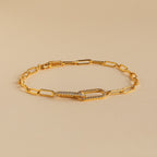 Pave Link Chain Bracelet