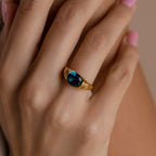 London Blue Signet Ring