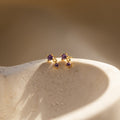 Birthstone Drop Studs