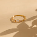 Marquise Opal Diamond Ring