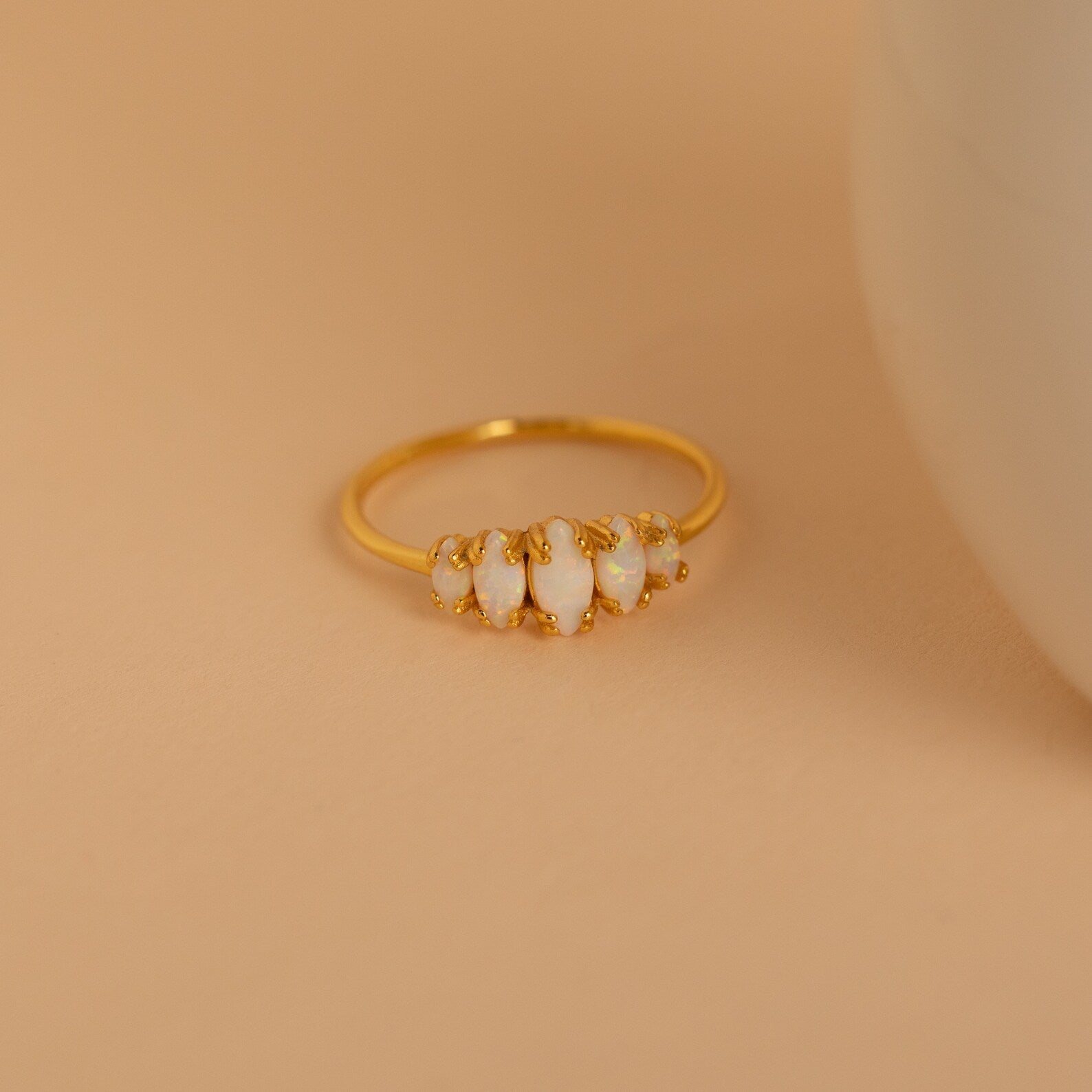 Marquise Opal Statement Ring