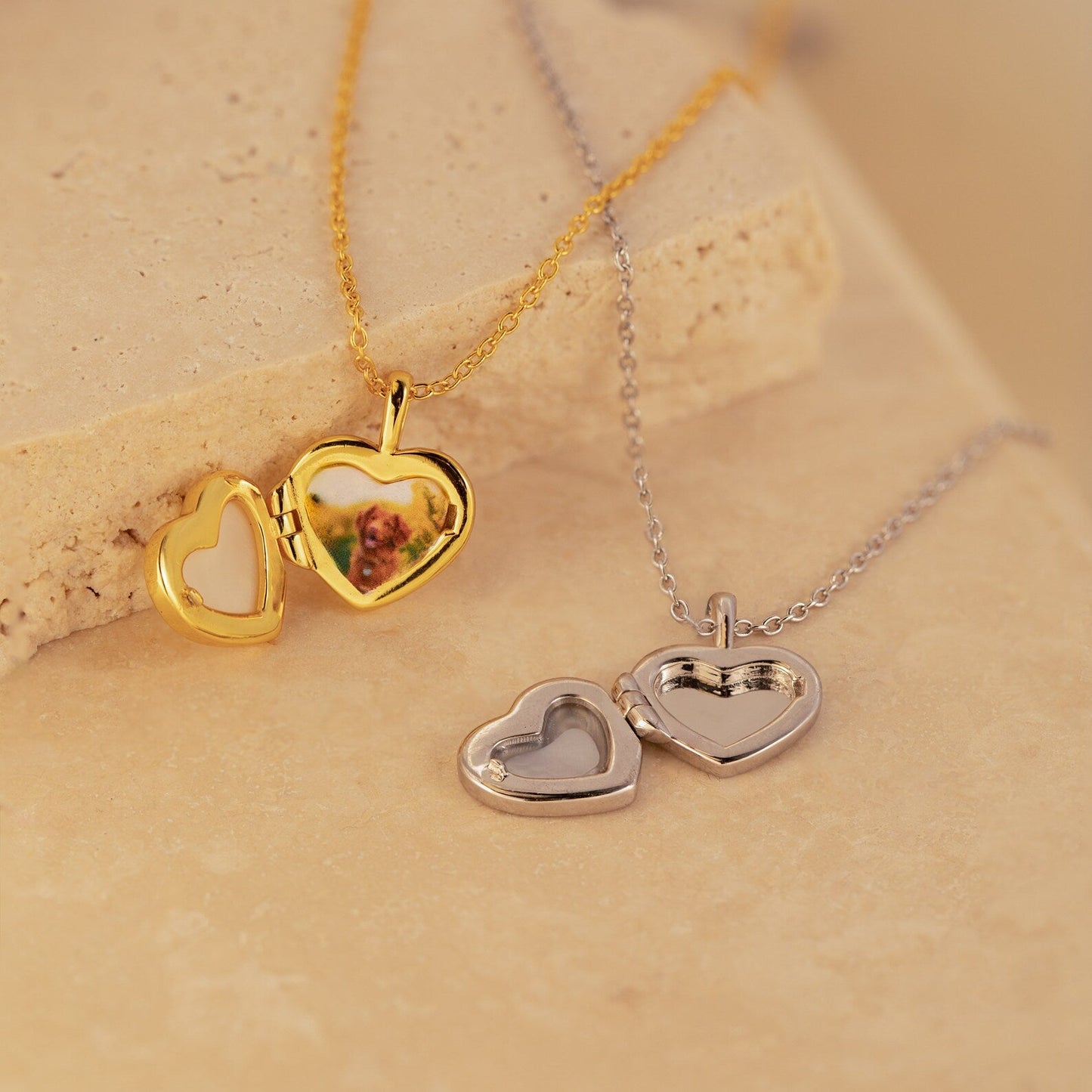 Pearl Heart Locket Necklace