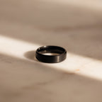 Classic Men's Black Rings Set