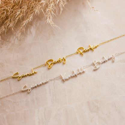 Summer Tiny Multiple Name Necklace