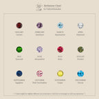 Dainty Pave Birthstone Huggies