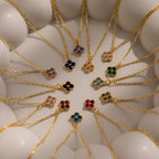 Clover Birthstone Necklace