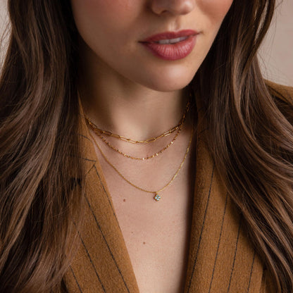 Clover Birthstone Necklace