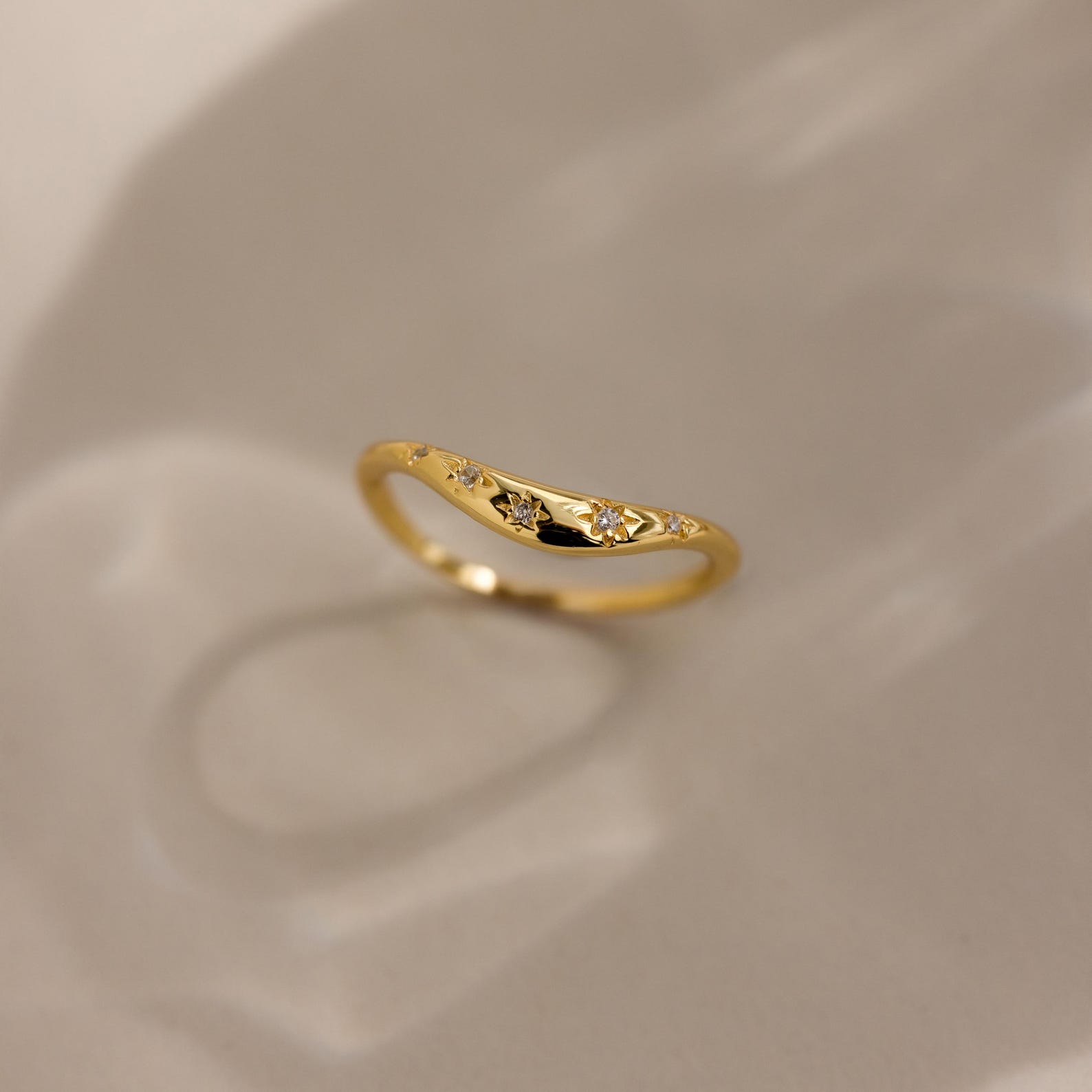 North Star Curve Dome Ring