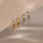 Diamond Bow Necklace & Earrings Set