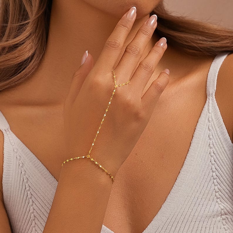 Sterling Silver Shimmer Chain Hand Chain
