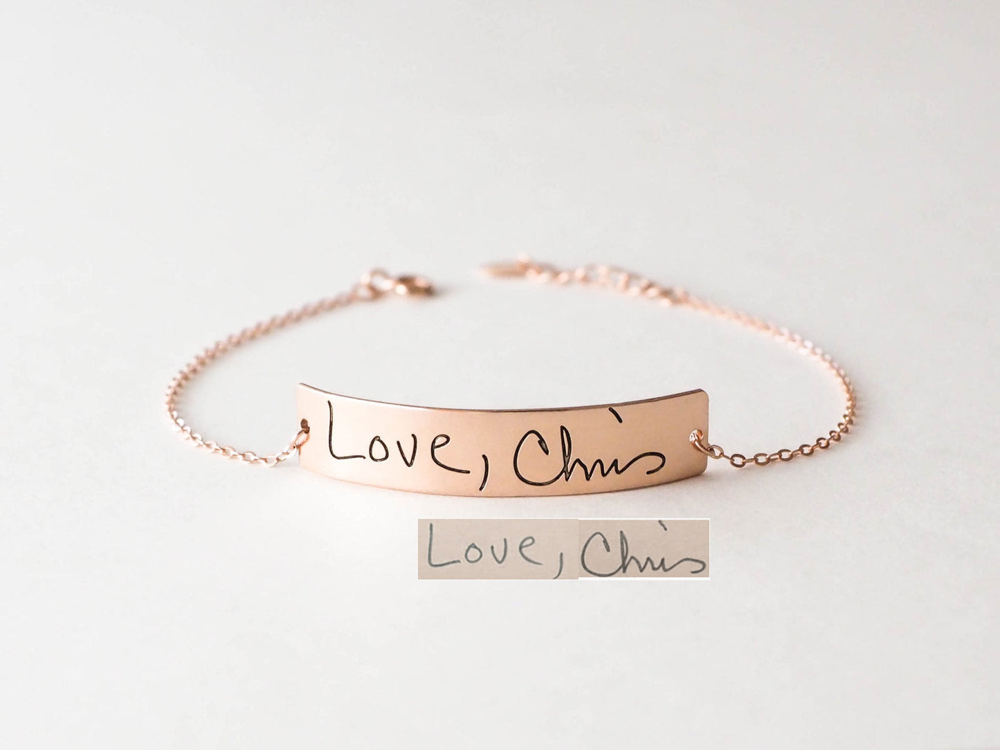 Handwriting Bar Bracelet