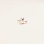 Initial Heart Wrap Ring