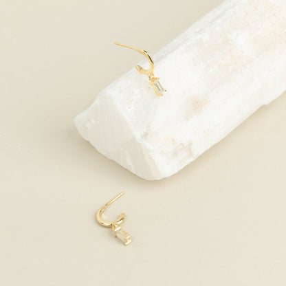 Lys Baguette Hoops