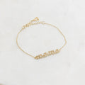 Pave Mama Script Bracelet