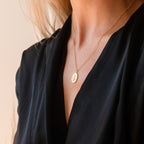 Bee Coin Necklace in 18K Gold