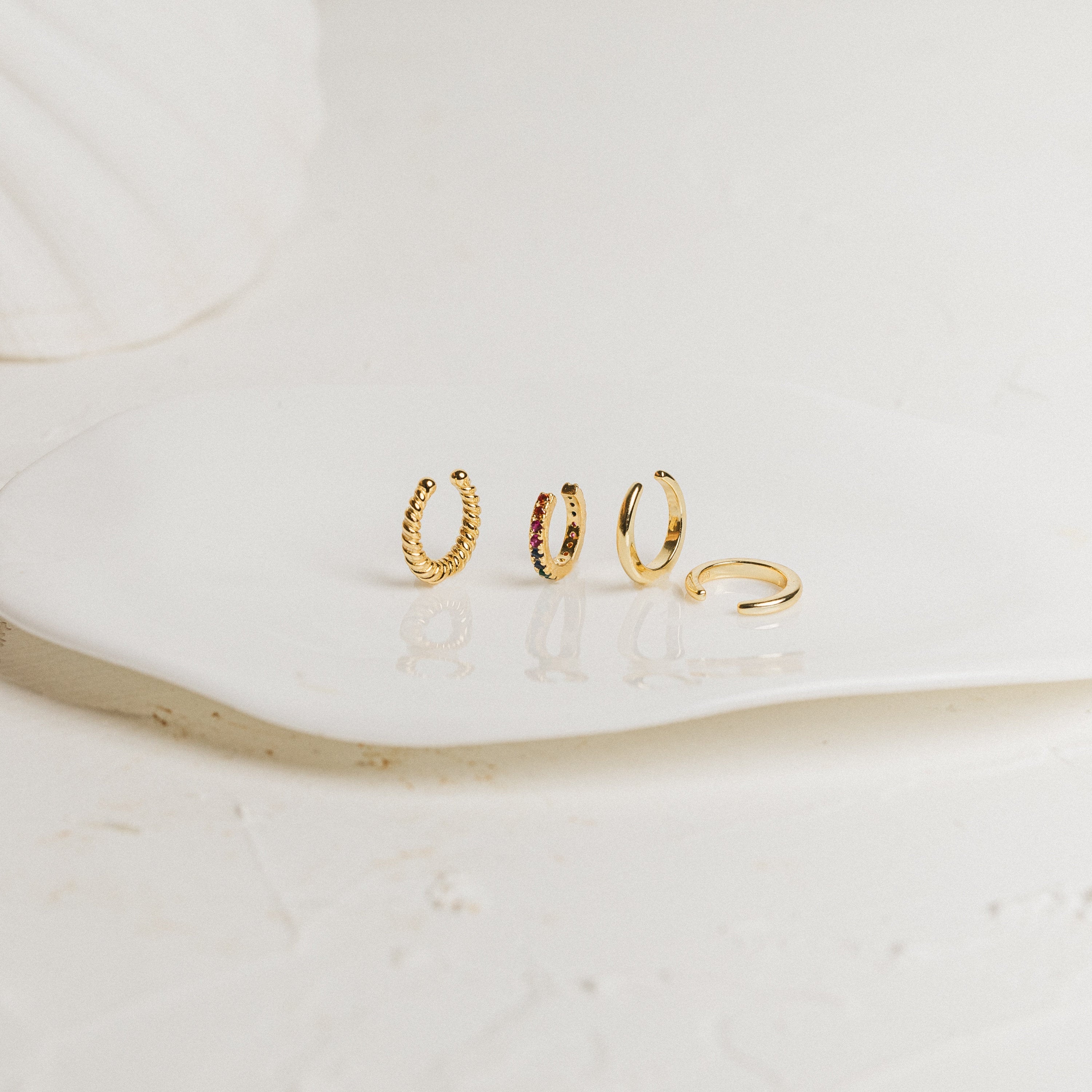 Cleo Cuffs in 18K Gold