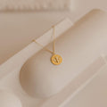 Bee Coin Necklace in 18K Gold