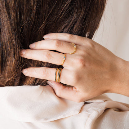Amber Eternity Ring